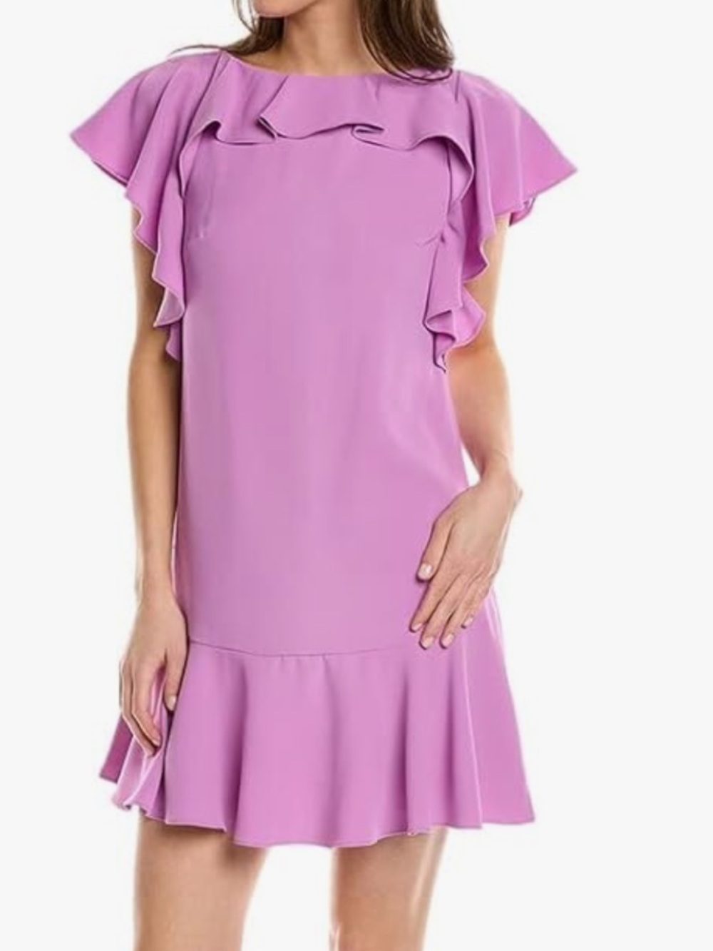 Trina Turk Women's Ruffle Sleeve Brigitta Dress